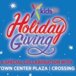 Kids TLC Holiday Giving logo: a special collaboration with Town Center Plaza